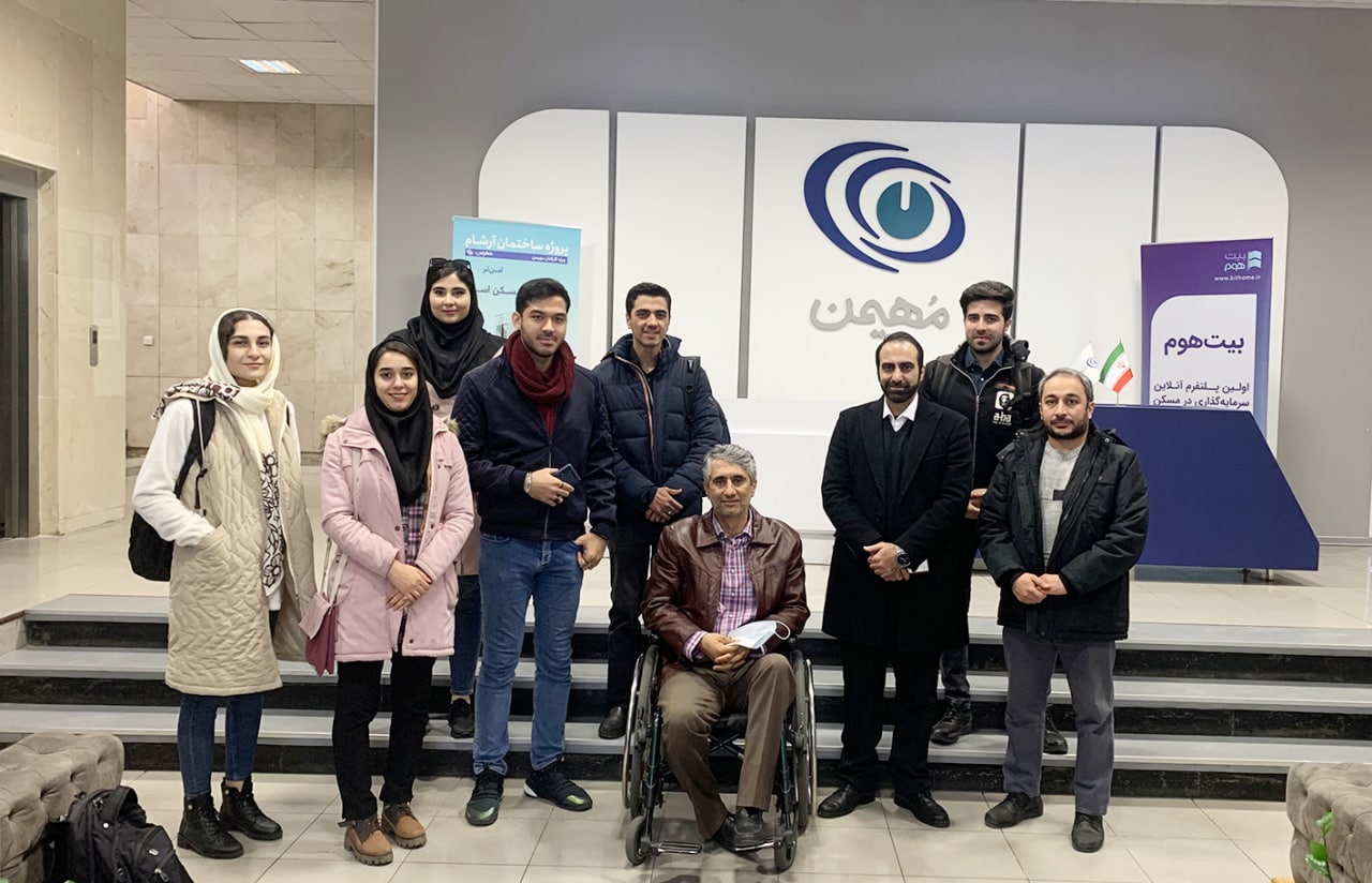 بازدید علمی دانشجویان دانشکده مهندسی صنایع دانشگاه از شرکت مُهیمن