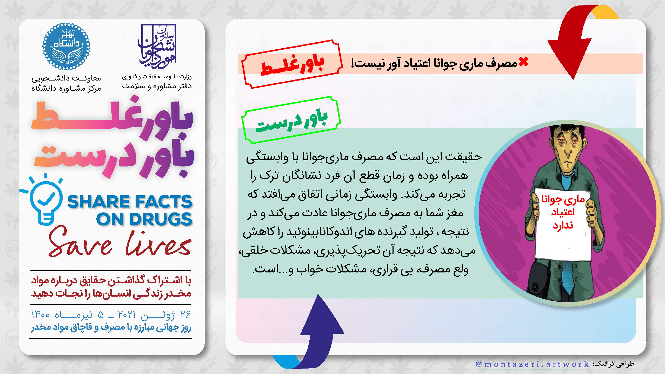 با اشتراک گذاشتن حقایق درباره مواد مخدر، زندگی انسان‌ها را نجات دهیم